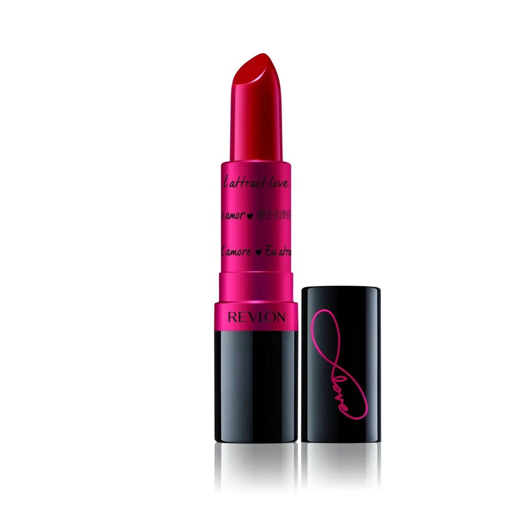 Revlon Super Lustrous Lipstick Creme 745 LOVE IS ON, cool classic vampy red